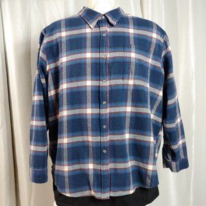 Wrangler Wrancher Shirt LWR4109, Women's Plaid Long Sleeve Button Down Flannel